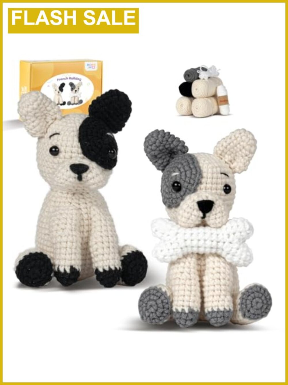 MOREJMTT Crochet Kit for Beginners Animal 2 Pack Learn to Crochet